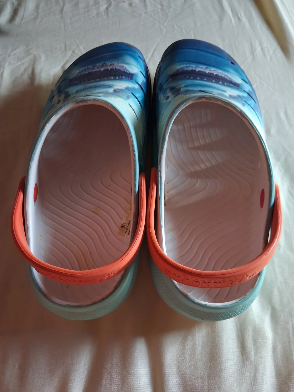 Men's Shark-Print Clog Sandals Size 10 & 11 Available NWOT